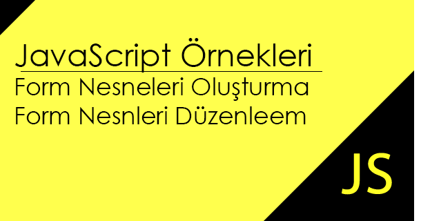 JavaScript Form Örnekleri